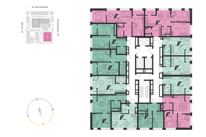 63,5 м², 3-комнатная квартира 6 900 000 ₽ - изображение 132