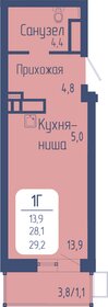 29,7 м², квартира-студия 5 049 000 ₽ - изображение 7