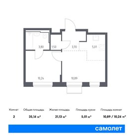 39 м², 1-комнатная квартира 11 000 000 ₽ - изображение 94