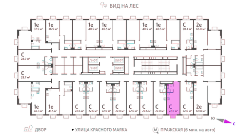 22 м², квартира-студия 8 294 902 ₽ - изображение 33