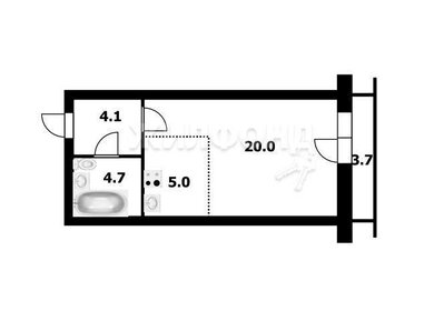 Квартира 33,8 м², студия - изображение 1