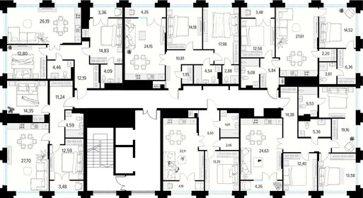 69,4 м², 2-комнатная квартира 9 500 000 ₽ - изображение 87