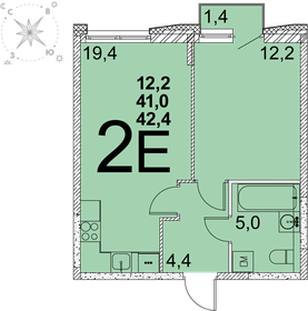 49 м², 1-комнатная квартира 5 800 000 ₽ - изображение 61