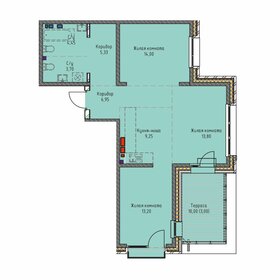 Квартира 81,8 м², 3-комнатная - изображение 1