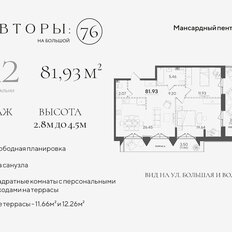 Квартира 81,9 м², 2-комнатная - изображение 3