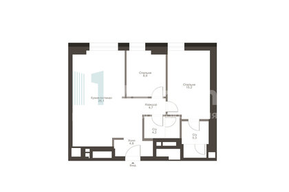 Квартира 68,2 м², 3-комнатные - изображение 1