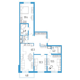 101,2 м², 3-комнатная квартира 28 000 000 ₽ - изображение 123
