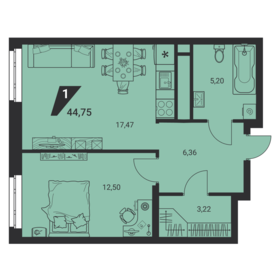 36,1 м², 1-комнатная квартира 5 581 664 ₽ - изображение 25