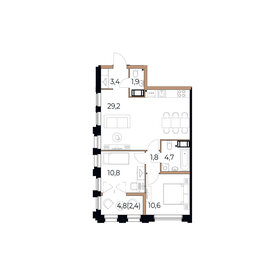 64,8 м², 2-комнатная квартира 11 016 000 ₽ - изображение 59