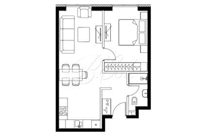 Квартира 47 м², 2-комнатные - изображение 1