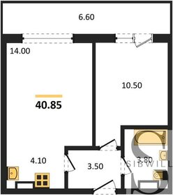 Квартира 39,2 м², 1-комнатная - изображение 1