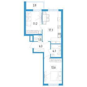 58 м², 2-комнатная квартира 8 080 000 ₽ - изображение 58