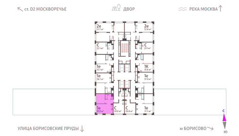 41,9 м², 1-комнатная квартира 16 600 000 ₽ - изображение 81