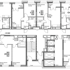 Квартира 75,7 м², 2-комнатная - изображение 2