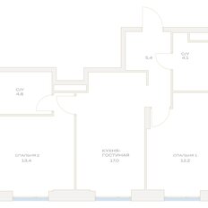 Квартира 57,2 м², 2-комнатная - изображение 2