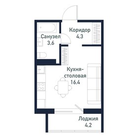 Квартира 24,3 м², студия - изображение 1