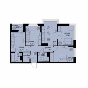 Квартира 75 м², 4-комнатная - изображение 1