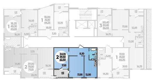 80 м², 2-комнатная квартира 11 000 000 ₽ - изображение 23