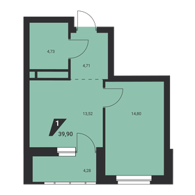 38 м², 1-комнатная квартира 4 400 000 ₽ - изображение 59