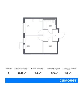 34,2 м², 2-комнатная квартира 8 190 000 ₽ - изображение 38