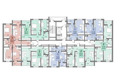 62,4 м², 2-комнатная квартира 5 938 044 ₽ - изображение 10