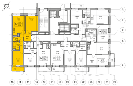 61,7 м², 2-комнатная квартира 9 950 000 ₽ - изображение 80