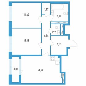 76,3 м², 2-комнатная квартира 21 619 710 ₽ - изображение 15