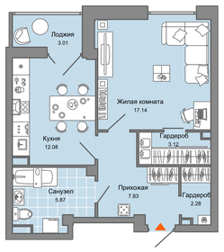 50 м², 1-комнатная квартира 5 280 275 ₽ - изображение 28