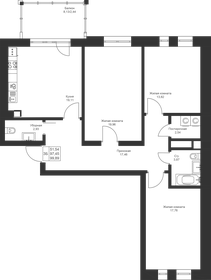 99,5 м², 3-комнатная квартира 11 943 600 ₽ - изображение 51