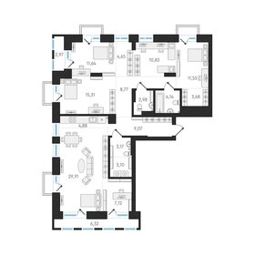 117 м², 4-комнатная квартира 16 499 999 ₽ - изображение 110