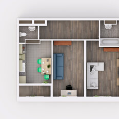 Квартира 53,3 м², 2-комнатная - изображение 2