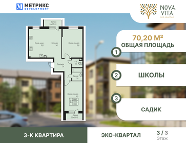 78,7 м², 3-комнатная квартира 5 200 000 ₽ - изображение 90