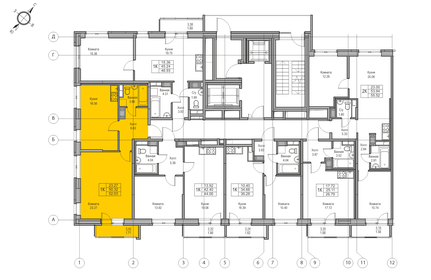 47,5 м², 1-комнатные апартаменты 13 490 000 ₽ - изображение 101