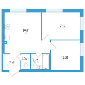 48,9 м², 2-комнатная квартира 7 399 999 ₽ - изображение 62