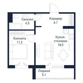 51,8 м², 1-комнатная квартира 9 650 000 ₽ - изображение 71