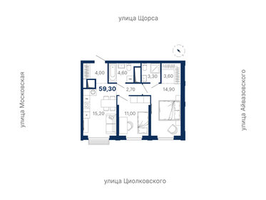 74,7 м², 2-комнатная квартира 11 800 000 ₽ - изображение 67