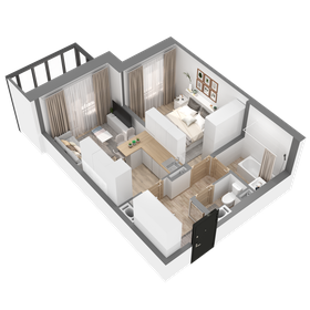 18 м², 1-комнатные апартаменты 3 500 000 ₽ - изображение 118