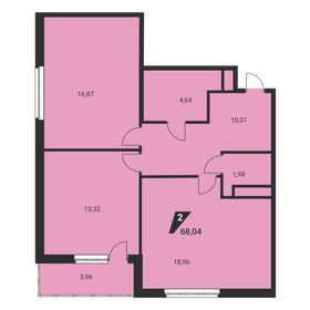 65,1 м², 2-комнатная квартира 9 950 000 ₽ - изображение 61