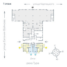 Квартира 64,9 м², 2-комнатная - изображение 2