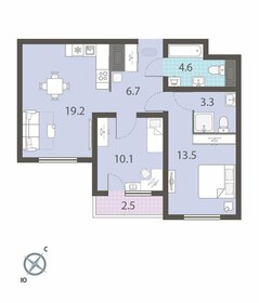 56,7 м², 2-комнатная квартира 7 359 206 ₽ - изображение 9