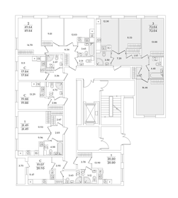 69,8 м², 3-комнатная квартира 12 900 000 ₽ - изображение 57