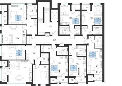 69,7 м², 2-комнатная квартира 18 099 500 ₽ - изображение 28