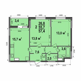 58,2 м², 2-комнатная квартира 5 754 816 ₽ - изображение 35