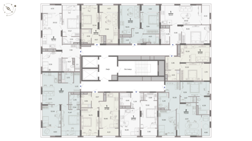 52,3 м², 1-комнатная квартира 6 250 000 ₽ - изображение 95