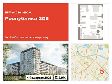 64,3 м², 1-комнатная квартира 8 250 000 ₽ - изображение 17