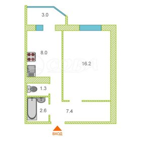 Квартира 35,5 м², 1-комнатная - изображение 1