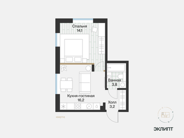 37,3 м², 1-комнатная квартира 5 320 000 ₽ - изображение 25