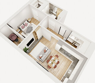 54,3 м², 2-комнатная квартира 4 561 200 ₽ - изображение 36