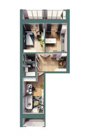 70,5 м², 2-комнатная квартира 6 743 010 ₽ - изображение 31