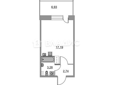 31 м², квартира-студия 3 350 000 ₽ - изображение 44